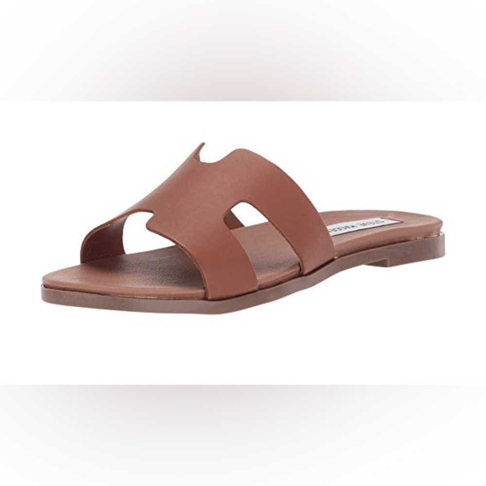 Steve Madden Brown Slide Sandals